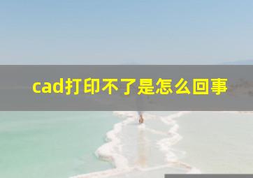 cad打印不了是怎么回事