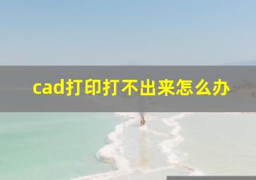 cad打印打不出来怎么办