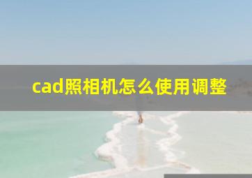 cad照相机怎么使用调整