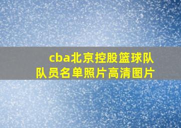 cba北京控股篮球队队员名单照片高清图片