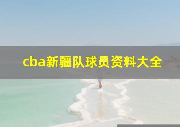 cba新疆队球员资料大全