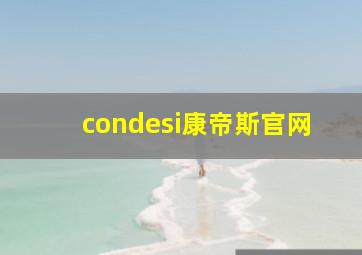 condesi康帝斯官网