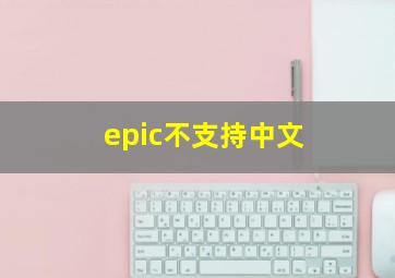 epic不支持中文