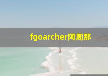 fgoarcher阿周那