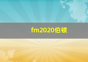 fm2020伯顿