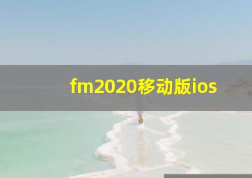 fm2020移动版ios