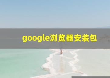 google浏览器安装包