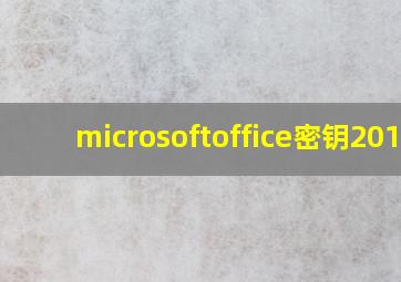 microsoftoffice密钥2010