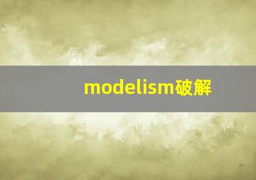 modelism破解