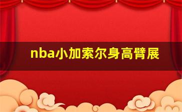 nba小加索尔身高臂展