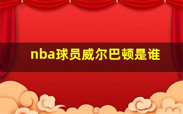 nba球员威尔巴顿是谁