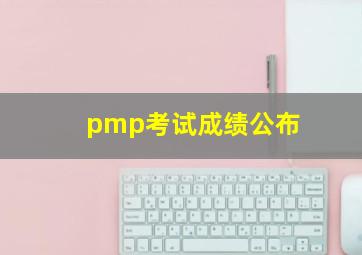 pmp考试成绩公布