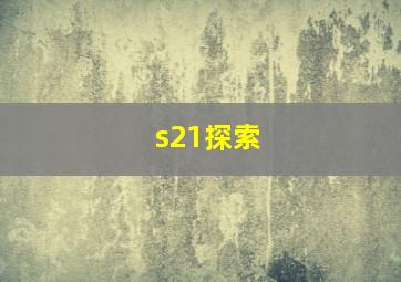 s21探索