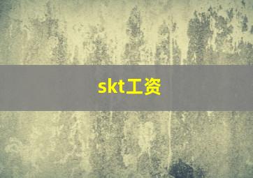 skt工资