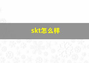 skt怎么样