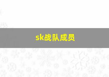 sk战队成员