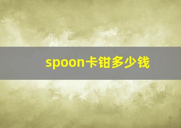 spoon卡钳多少钱