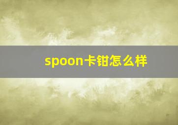 spoon卡钳怎么样