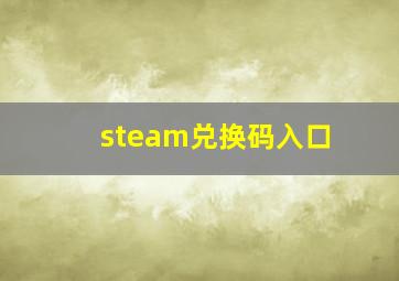 steam兑换码入口