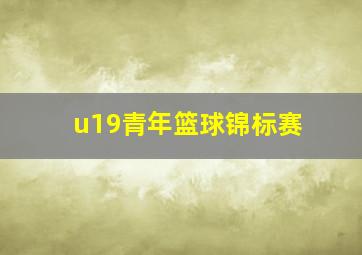 u19青年篮球锦标赛