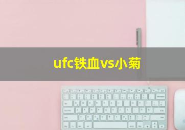 ufc铁血vs小菊