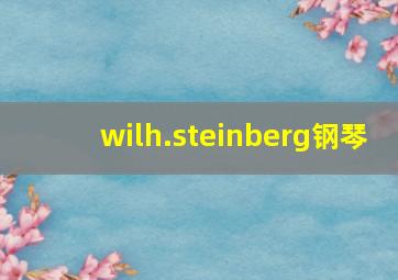 wilh.steinberg钢琴