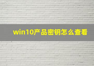 win10产品密钥怎么查看