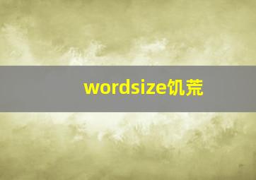 wordsize饥荒