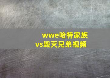 wwe哈特家族vs毁灭兄弟视频