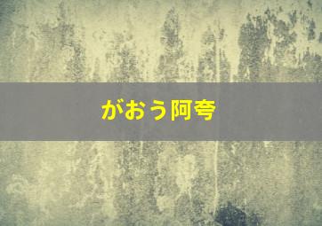 がおう阿夸