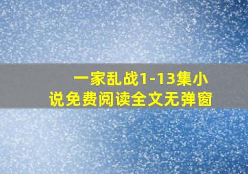 一家乱战1-13集小说免费阅读全文无弹窗