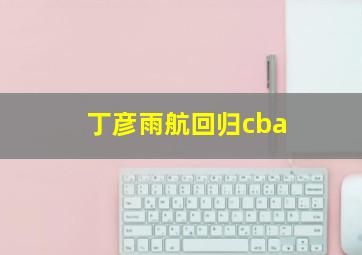 丁彦雨航回归cba