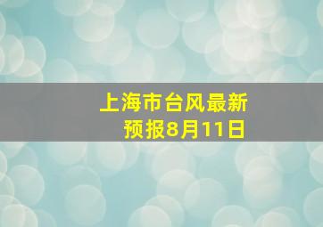 上海市台风最新预报8月11日