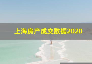 上海房产成交数据2020