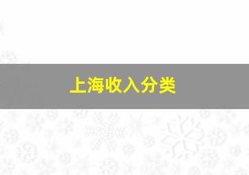 上海收入分类