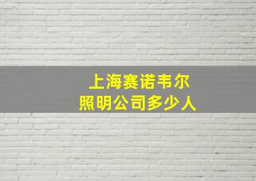 上海赛诺韦尔照明公司多少人