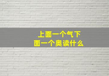 上面一个气下面一个奥读什么