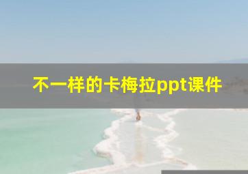 不一样的卡梅拉ppt课件