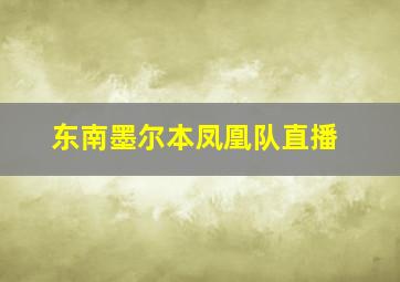 东南墨尔本凤凰队直播