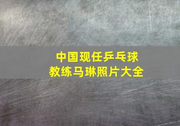 中国现任乒乓球教练马琳照片大全