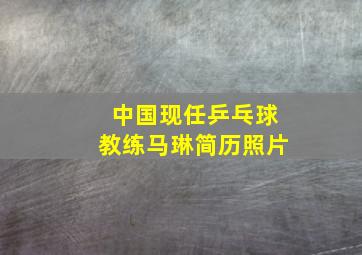 中国现任乒乓球教练马琳简历照片