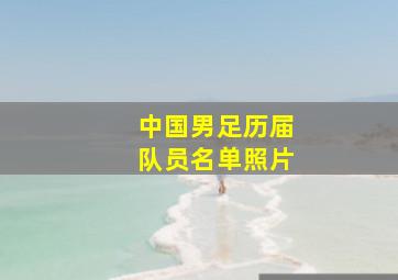 中国男足历届队员名单照片