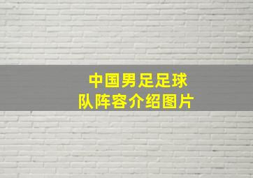 中国男足足球队阵容介绍图片