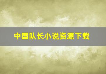 中国队长小说资源下载