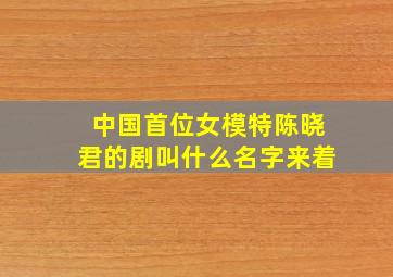 中国首位女模特陈晓君的剧叫什么名字来着