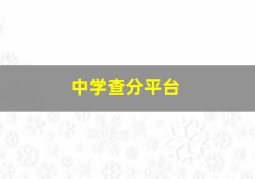 中学查分平台