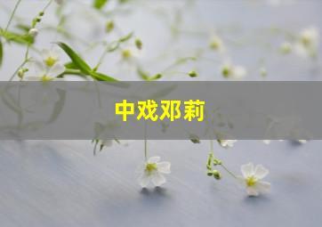 中戏邓莉