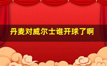 丹麦对威尔士谁开球了啊