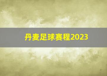 丹麦足球赛程2023