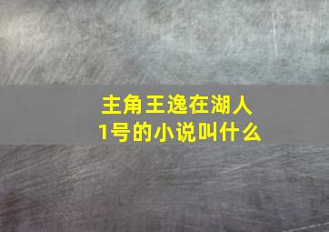 主角王逸在湖人1号的小说叫什么